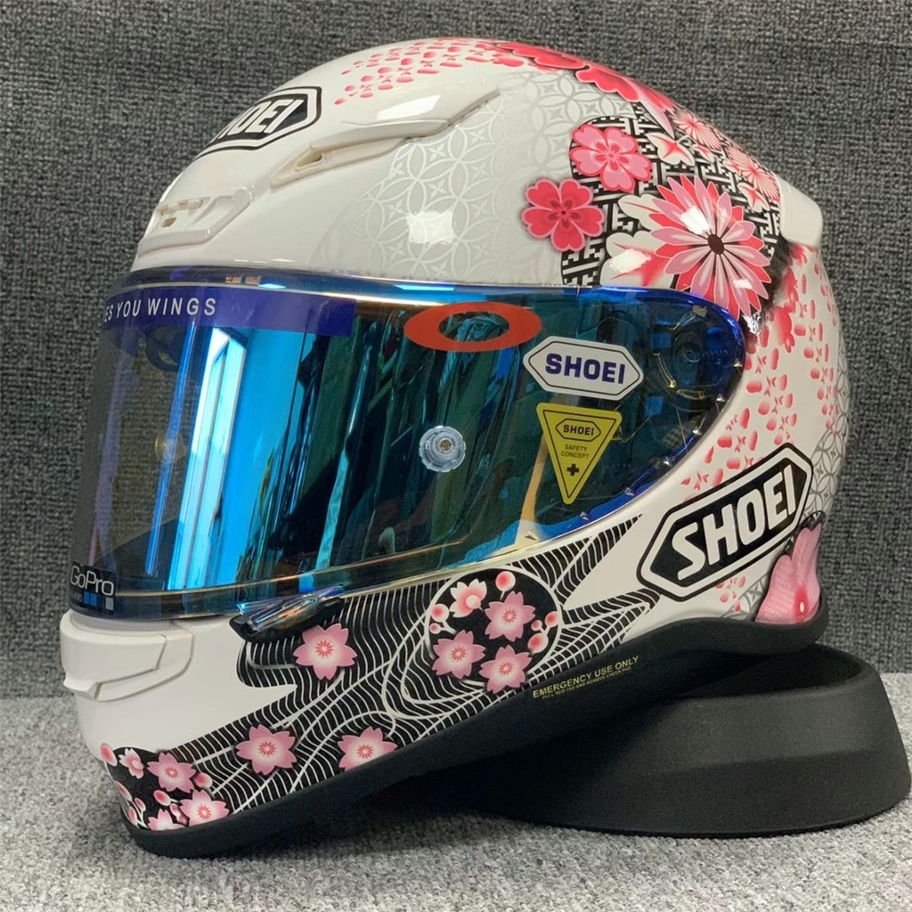 SHOEI Z7 Pink Sakura Full Face Helmet SHOEI Motorcycle Riding Helmet