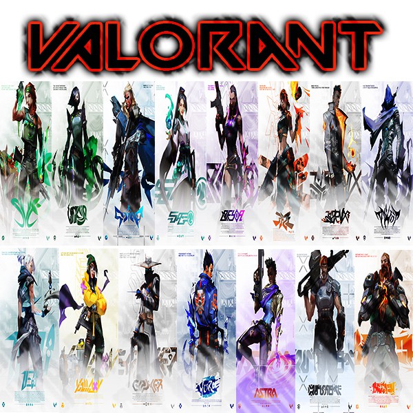 Valorant poster size : A4 (210 x 297mm) | Shopee Philippines