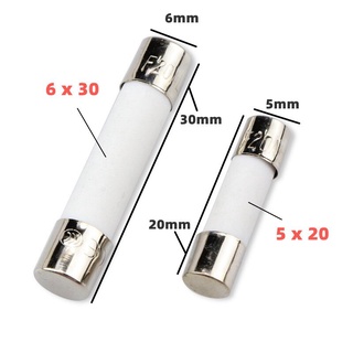 6mm x 30mm Fast Blow Ceramic Fuses 250V 0.75A 30A Quick Different Values