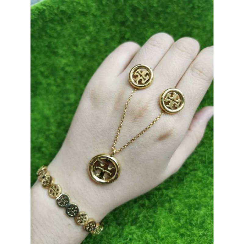 TORY BURCH JEWELRY SET (STAINLESS) | Shopee Philippines