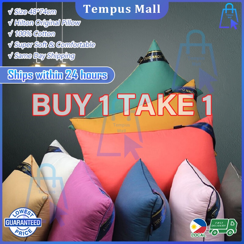 BUY 1 TAKE 1 Pillow Authentic Premium Hilton Hotel Pillow fiber pillow