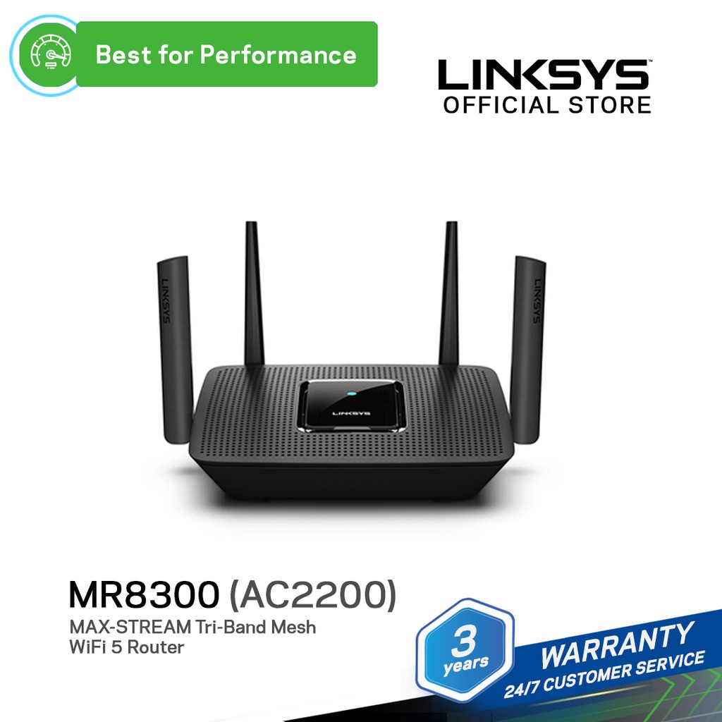 Linksys Mr00 Ac20 Max Stream Tri Band Mesh Wifi 5 Router Shopee Philippines