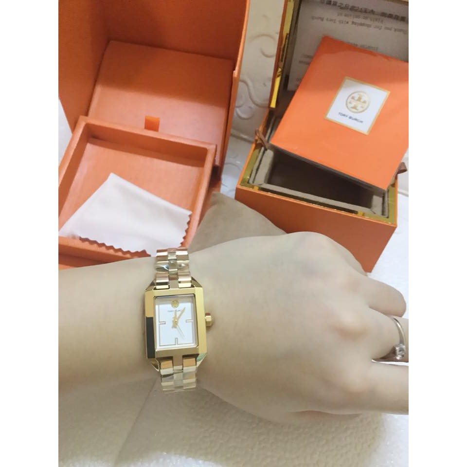 TRB1100 Tory Burch Dalloway Stainless Steel Watch 23mm | Shopee Philippines