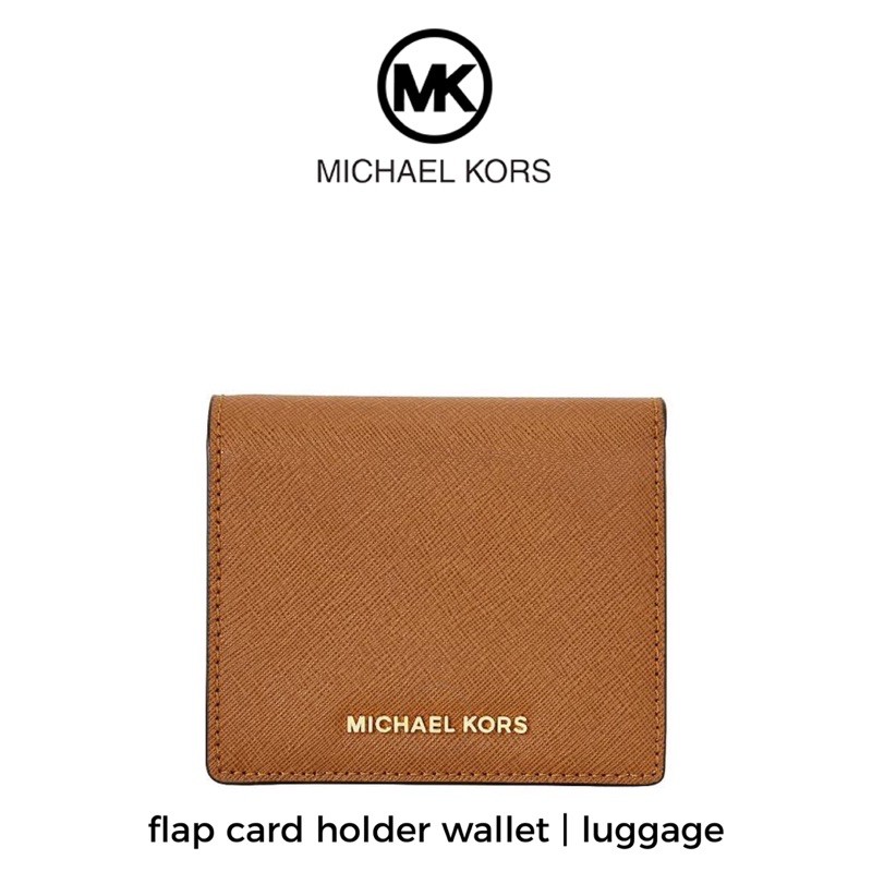 Materialisme Lade være med midt i intetsteds Michael Kors MK Flap Card Holder Small Wallet | Shopee Philippines