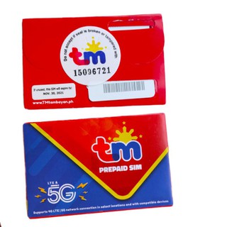 GLOBE / TM SIM CARD 5G - Fresh 3 months expiration | Shopee Philippines