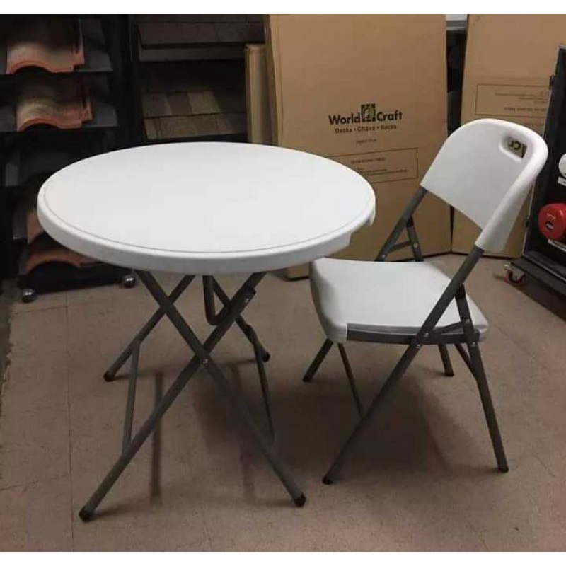 Worldcraft Folding Table And Chairs, 48 Inch Round Folding Table Sam S Club 57