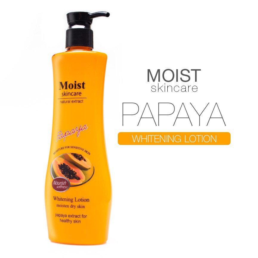 Papaya Moist Skincare Natural Extract Whitening Lotion 310mL Shopee