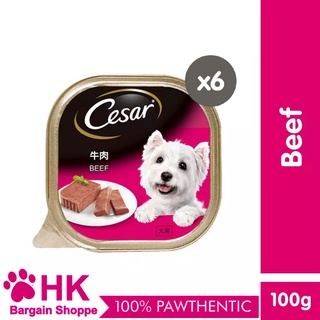 CESAR® Beef Wet Dog Food Set of 6 (100g)