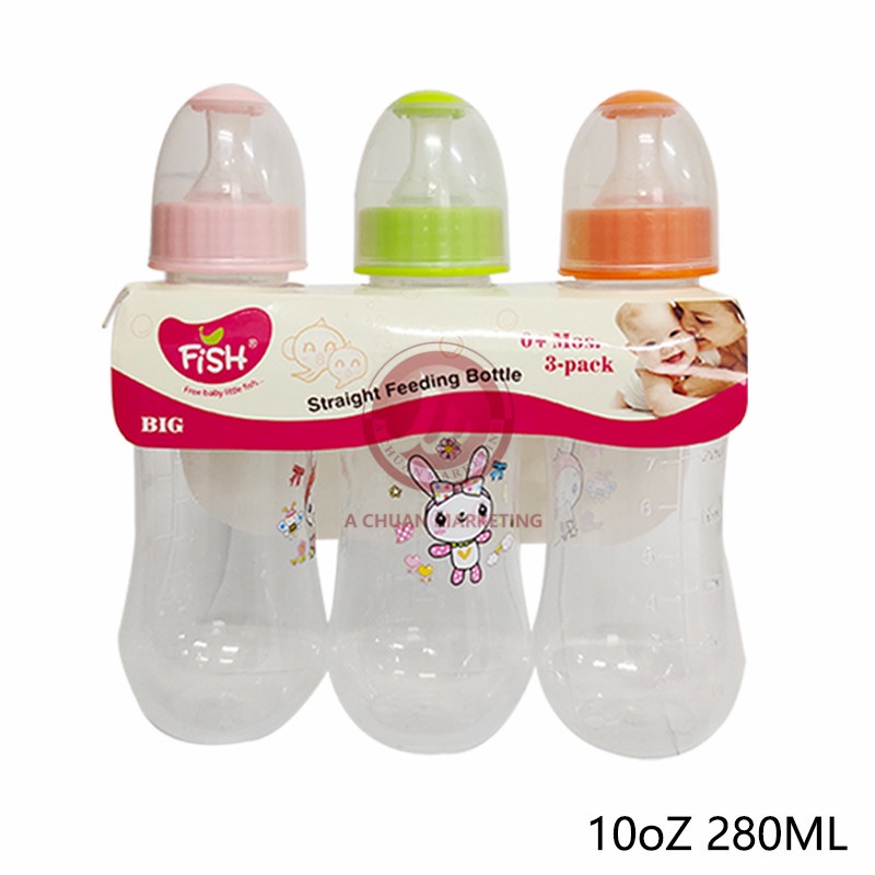 Baby Straight Feeding Bottle Combination Set (BIG) 10oz/280ml NP01
