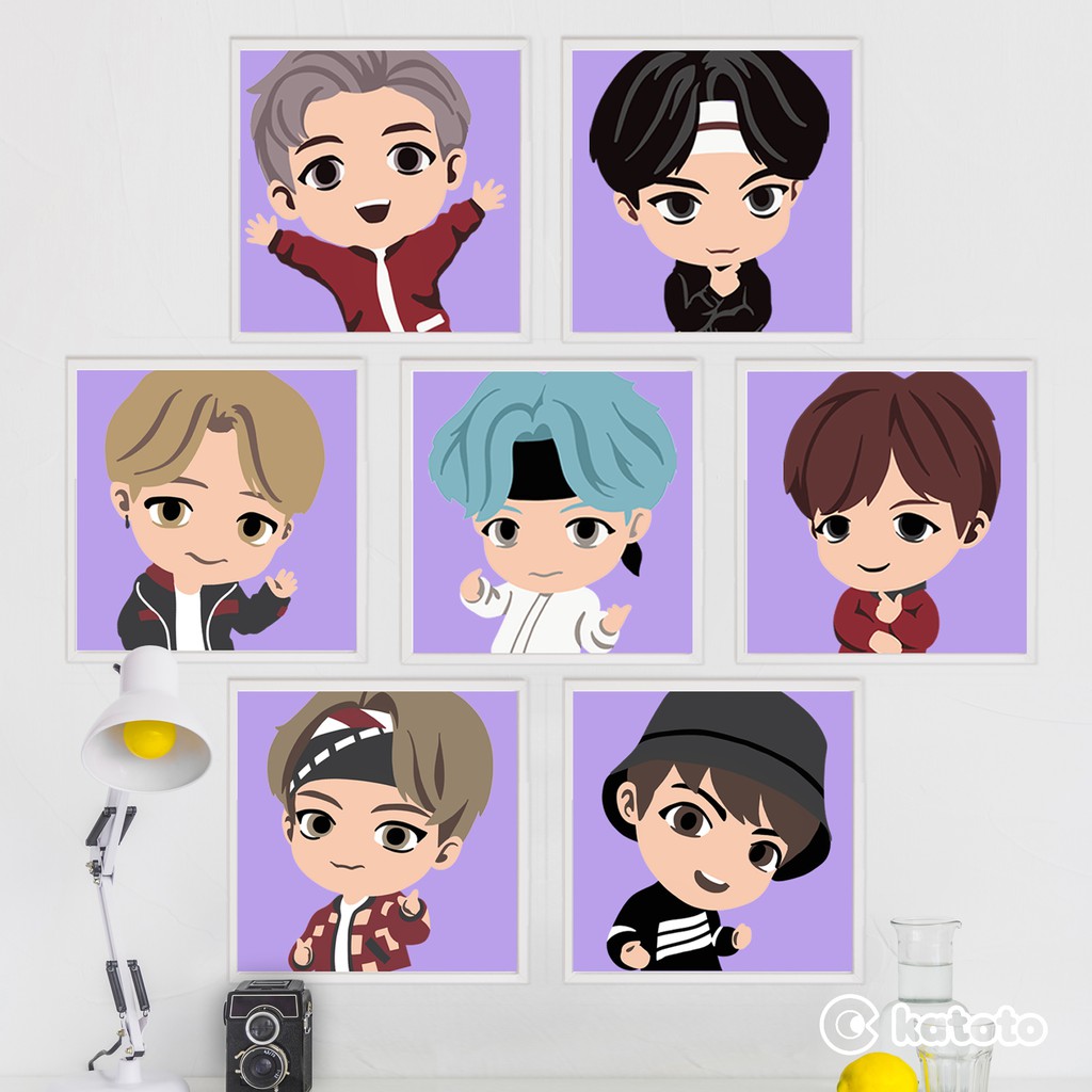 Paint BY NUMBERS. Bts TINY TAN PAINTING KIT. Rm JIN SUGA JHOPE JIMIN V