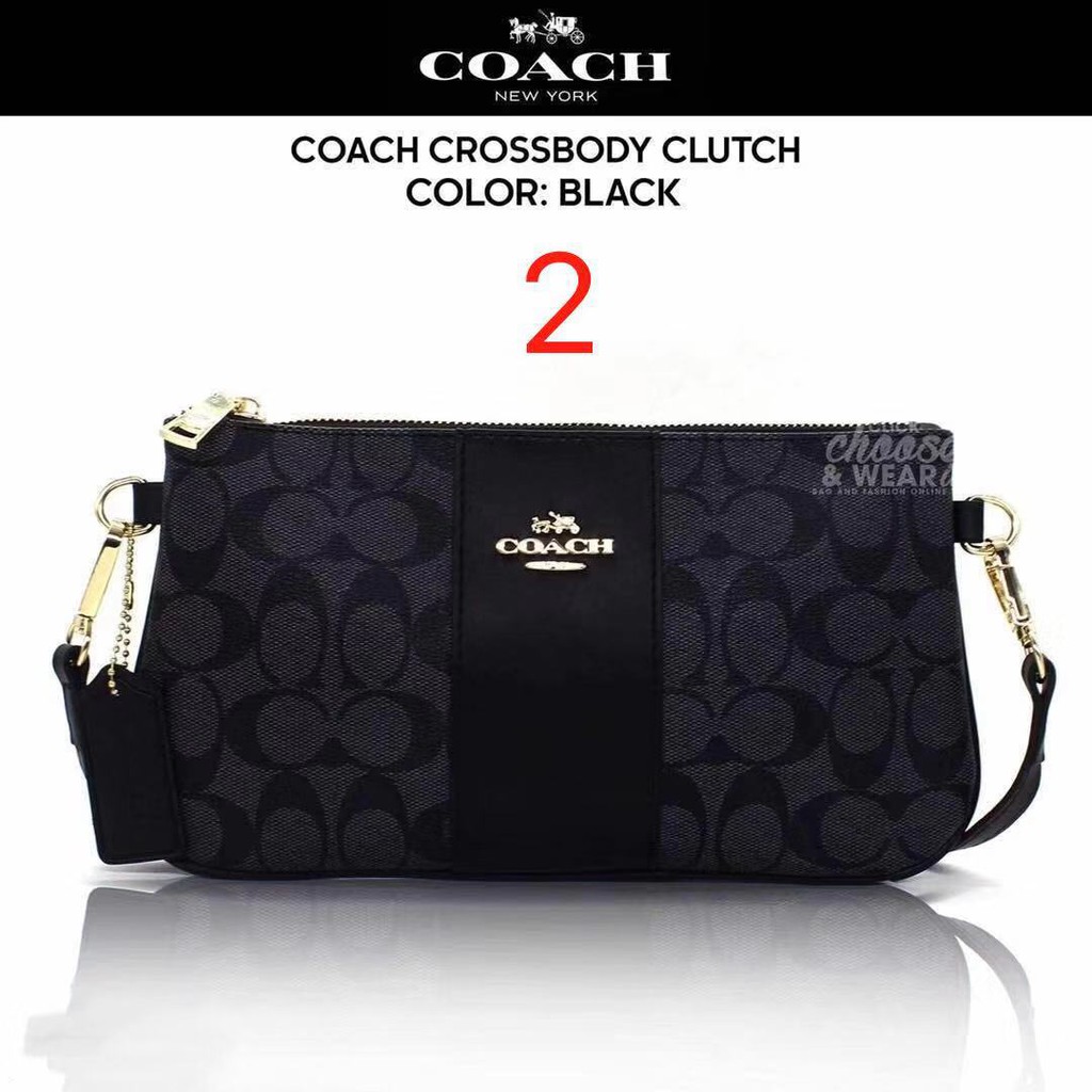 coach small sling bag black