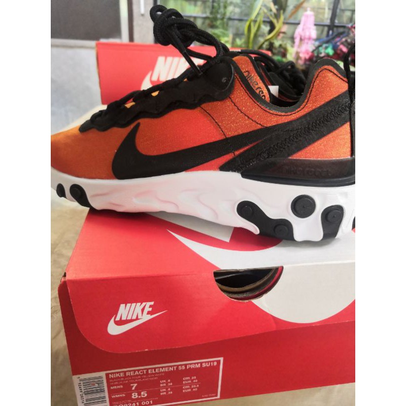 nike react element 55 premium orange