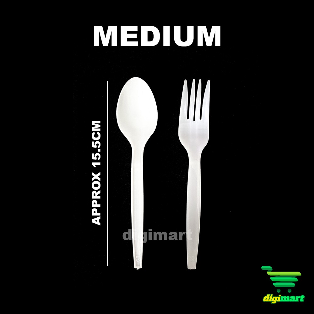 Wholesale Medium Plastic Spoon and Fork Premium Quality Disposable Spoon/Fork Per Box (2,500 pcs