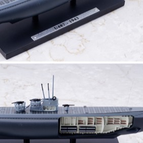 Atlas 1:350 U487-1943 WWII U Type Submarine Diecast Model Military Collection 
