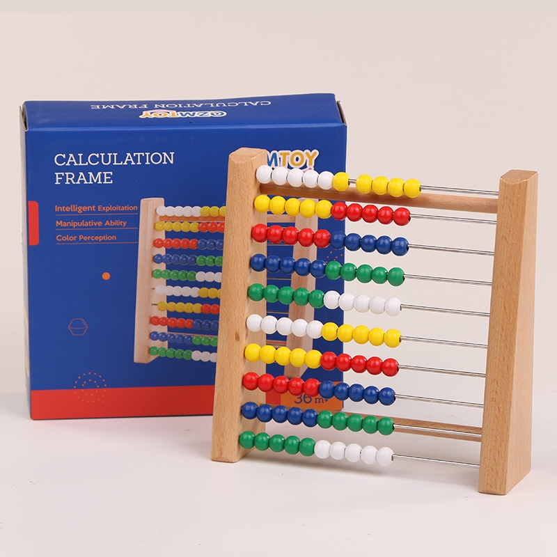 Logwood Wooden abacus Baby Math toys 