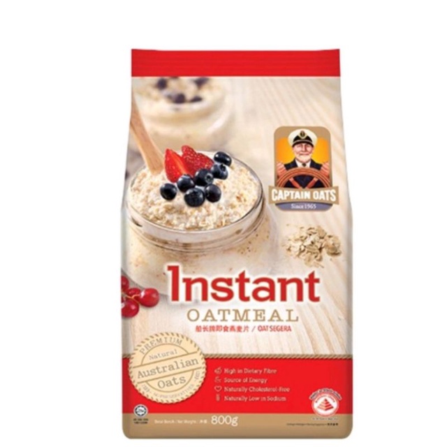 Captain Oats instant oatmeal 800g (1pack) | Shopee Philippines