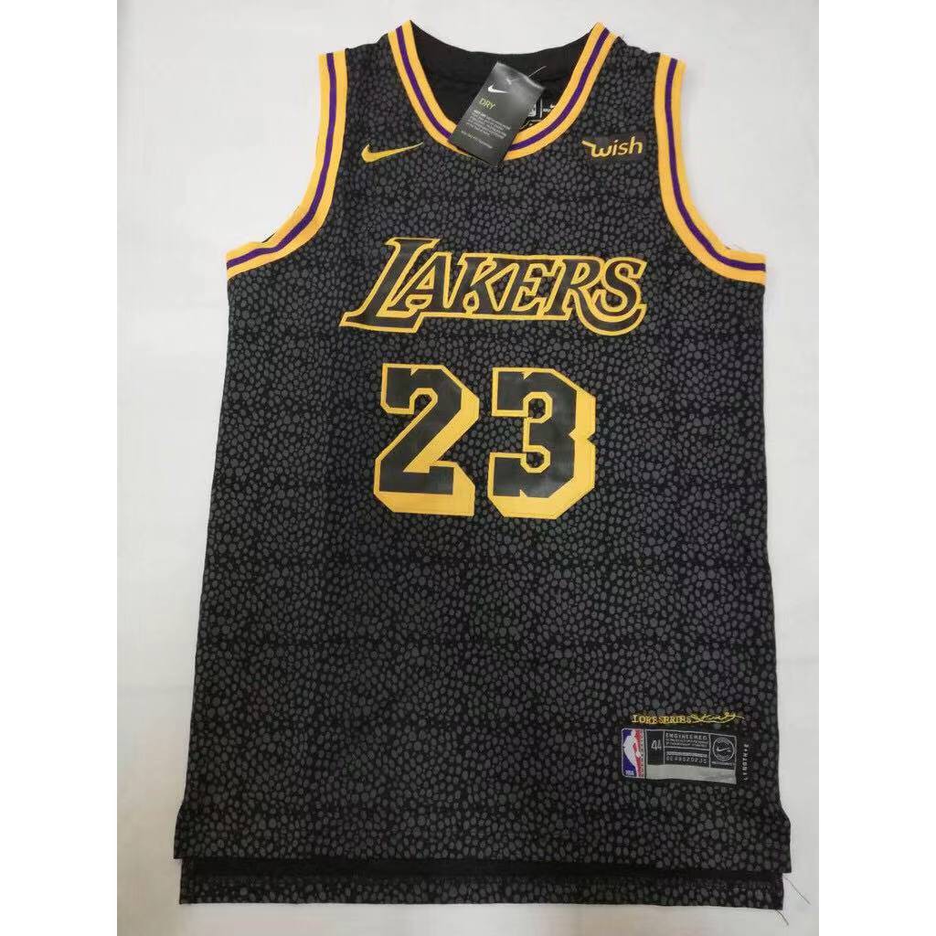 NBA Lakers 23 Lebron James Black 