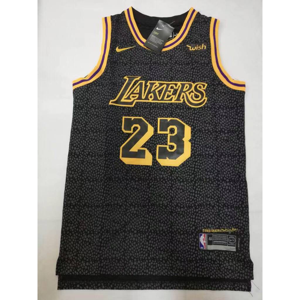 black on black lakers jersey