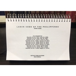 (Codal)Labor Code of the Philippines (Desk Codal) (2022 Edition) #3