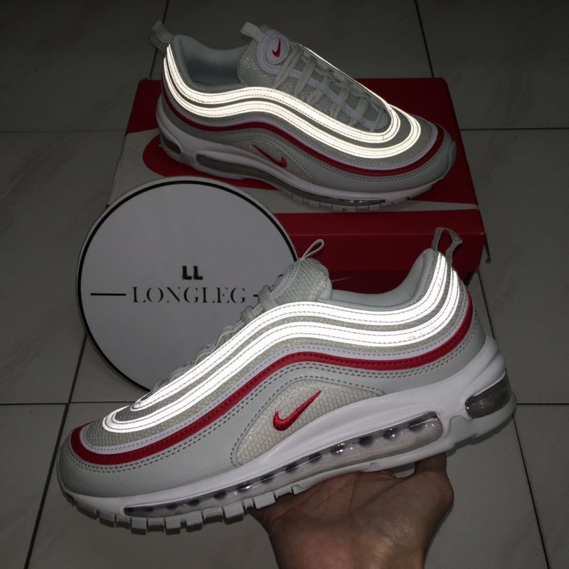 red white gray air max 97