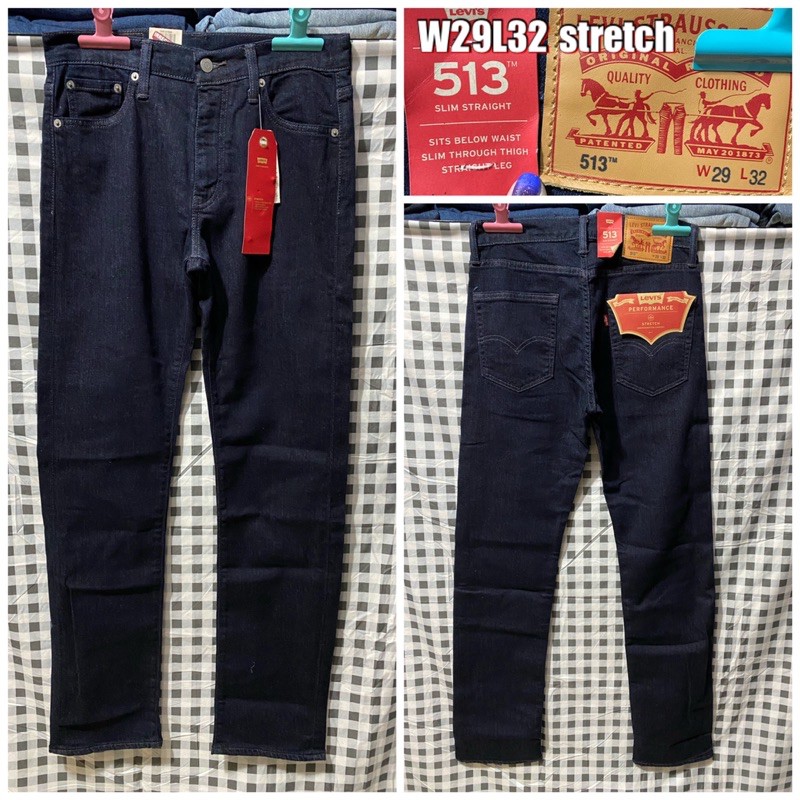 LEVIS 513 SLIM STRAIGHT W29L32 mens pants | Shopee Philippines