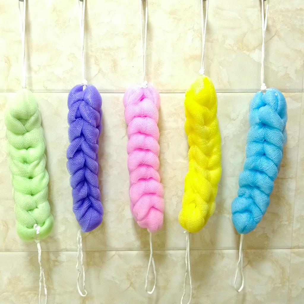 Loofah Lather Body Wash Ball Bubble Wash cloth Bath Sponge Mesh Pouf