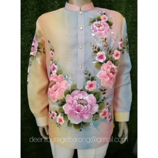Barong Tagalog/Hand painted/with Lining | Shopee Philippines