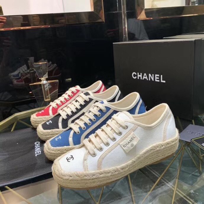 embroidered canvas shoes