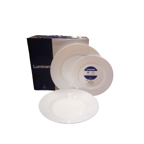 LUMINARC Plate 18PCS. box set (6pcs. Dinner plate,6pcs. Pasta/Deep