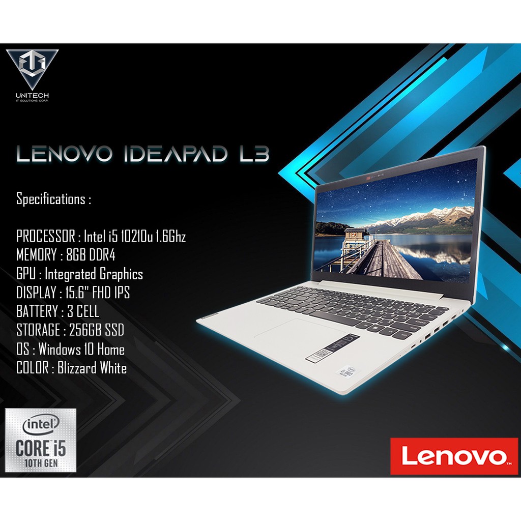 Lenovo Ideapad L3 15iml05 Intel Core I5 10th Gen 156 Inch Full Hd