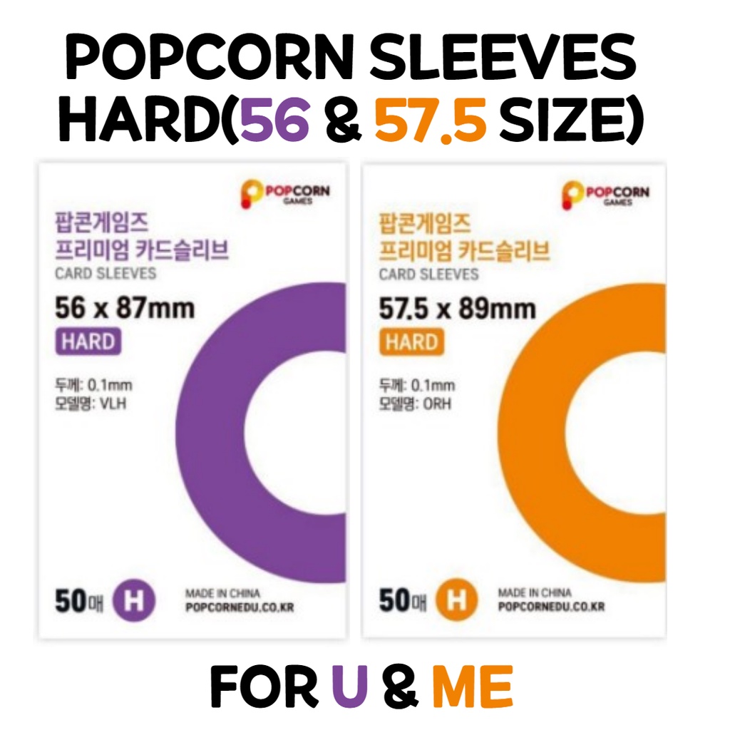 HARD Popcorn sleeves for KPOP photocard Hard sleeves 56X87 & 57.5X89 SIZE Shopee Philippines