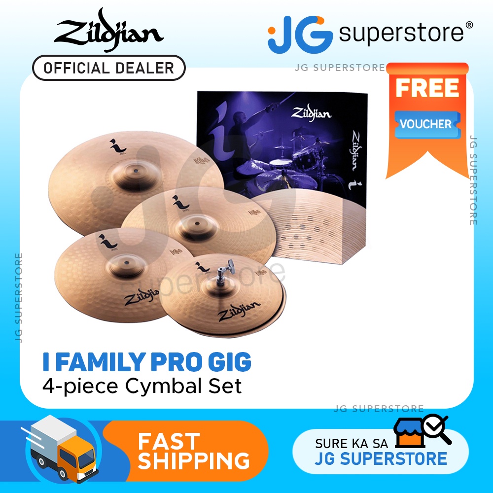 Zildjian I Family Pro Gig 4piece Cymbal Set w/ 14" Hihats, 16" & 18