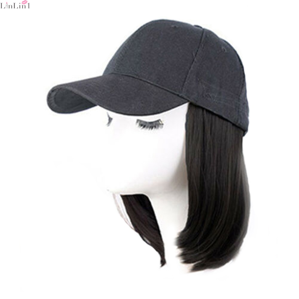 Baseball Cap With Wigs Pixie Cut Bob Hair Synthetic Short Hair Hat For   D8b28d0a16a7a4713fd00780c555f672