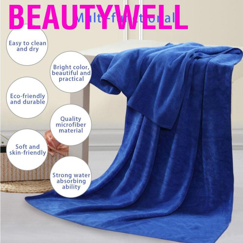 bright colored bath towels
