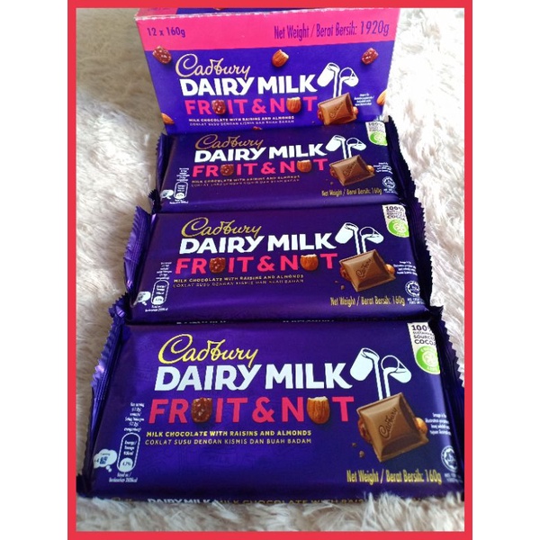 CADBURY DAIRY MILK FRUIT & NUT 160g Shopee Philippines