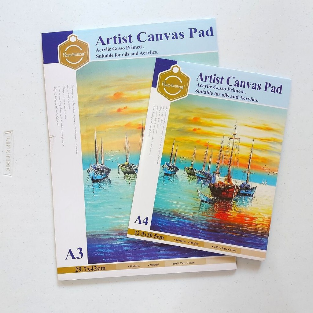 Artist Canvas Pad 10 sheets Gesso Primed Shopee Philippines