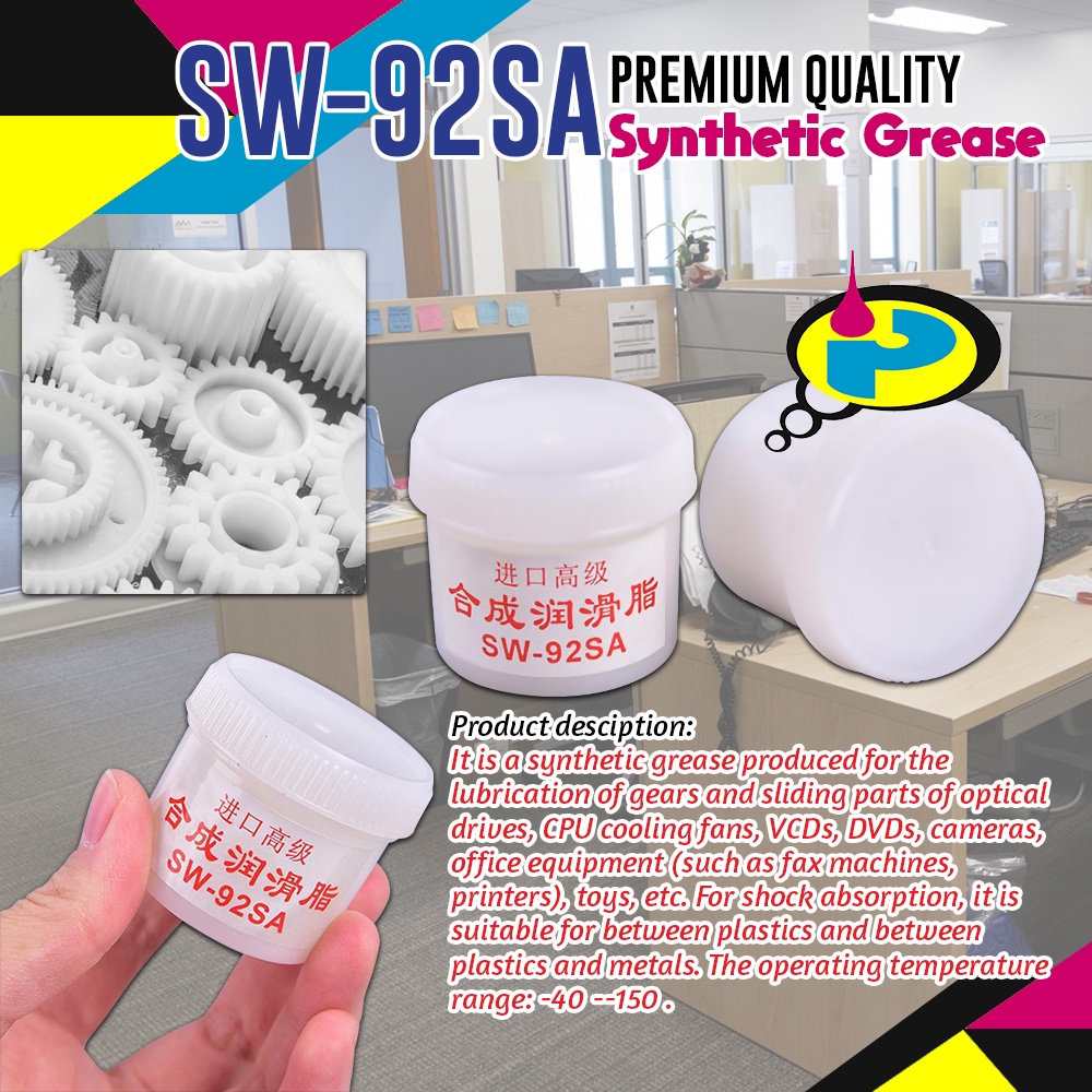 Printer grasa Synthetic Lubricants Grease for Gear Mechanical Equipment Printer Motor import