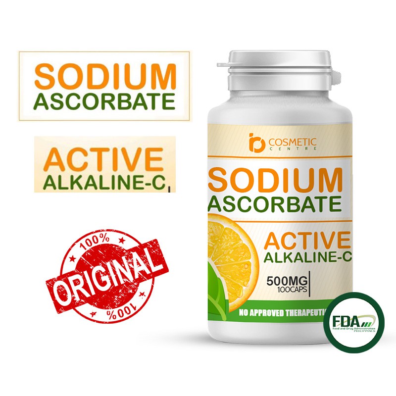 Sodium Ascorbate Active Alkaline C 500mg 100 Capsules Tablets Vitamins