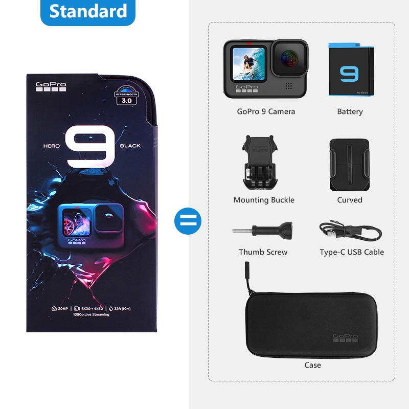 Go Pro Action Camera Sport Cam For Vlog Tik Tok Gopro Hero 9 Black Shopee Philippines