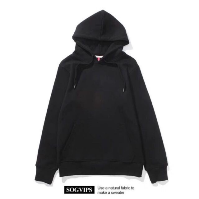 hoodie jacket plain black