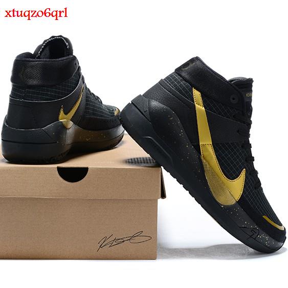 kevin durant shoes black and gold