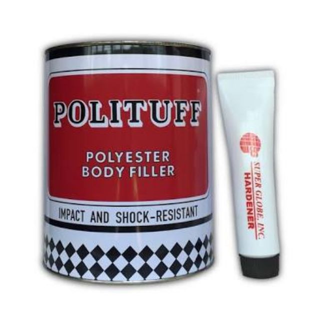 Polituff polyester body filler with hardener paint putty liter not