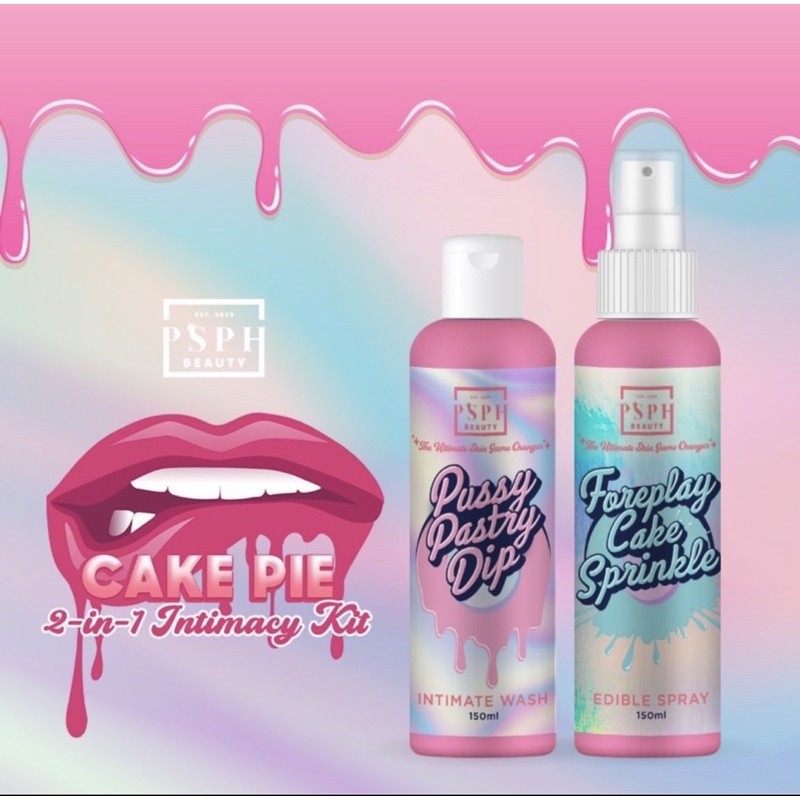 PSPH Cake Pie 2 in 1 Intimacy Kit and Feminine Wash with freebie Shopee Philippines
