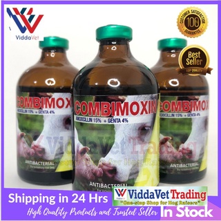 Viddavet 100 ml Combimoxin Inj. for pets animals livestock swine pig cattle sheep goat amox + genta