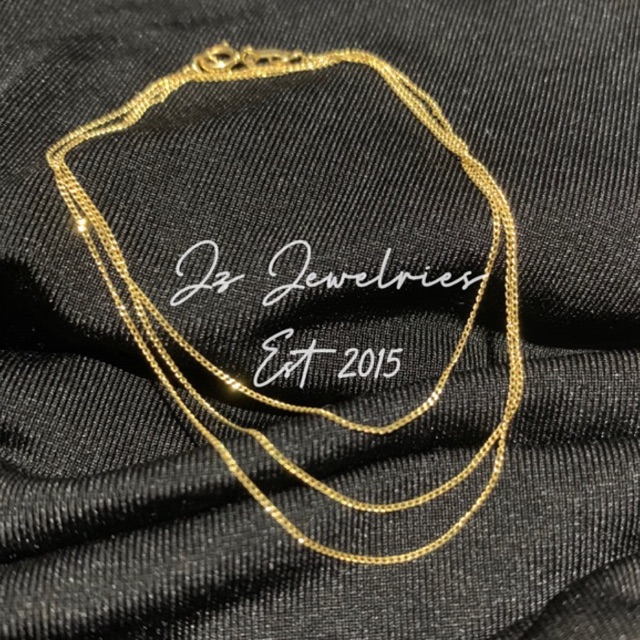 18k Saudi Gold Fine Cadena Chain 16" 18" 20” bestseller JZ COD Pawnable Jewelry SALE Gift Women