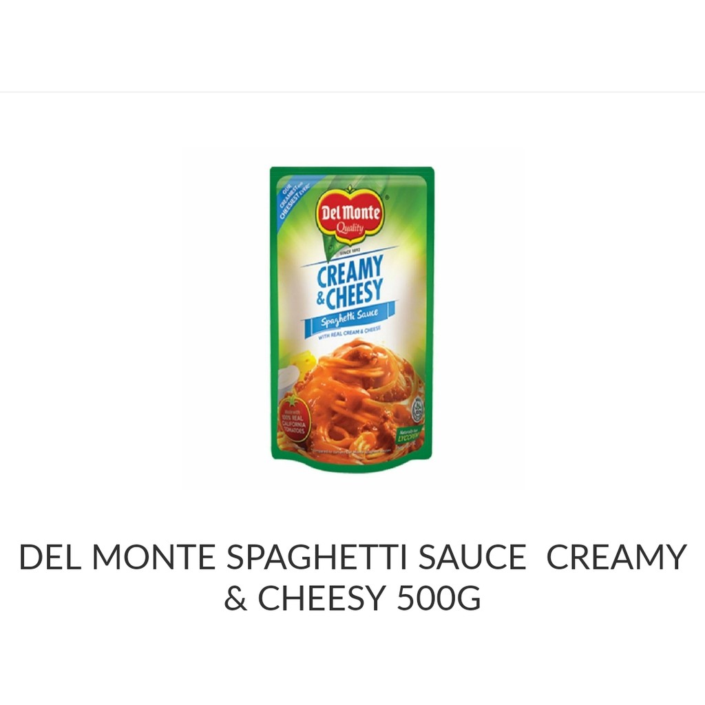 Del Monte Spaghetti Sauce Creamy & Cheesy 500g Shopee Philippines