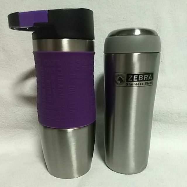 zebra stainless steel thermos