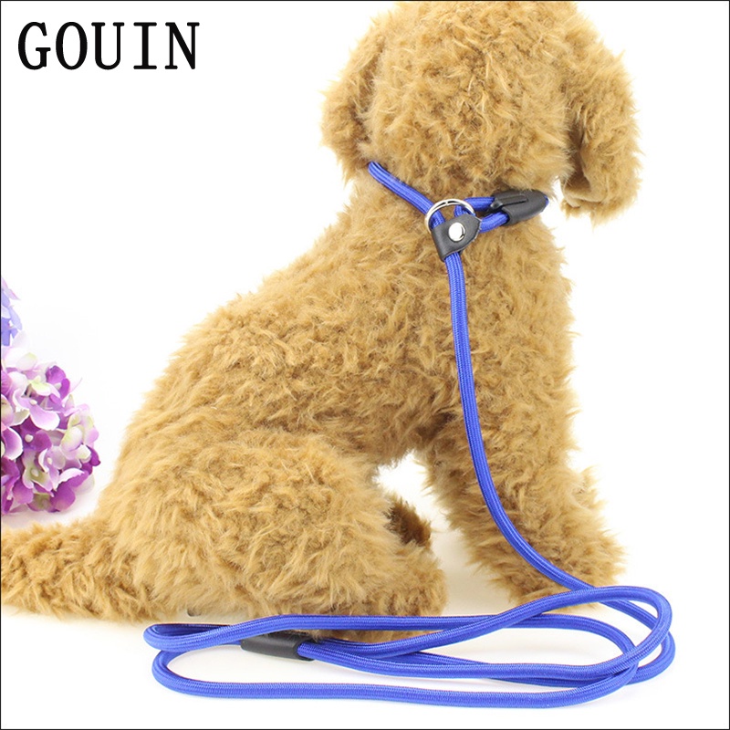 GOUIN Pet Dog Leash Rope Nylon Adjustable Training Lead Pet Dog Leash Dog Strap Ropes Dog Collar