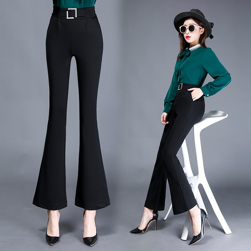 high waisted flare pants plus size