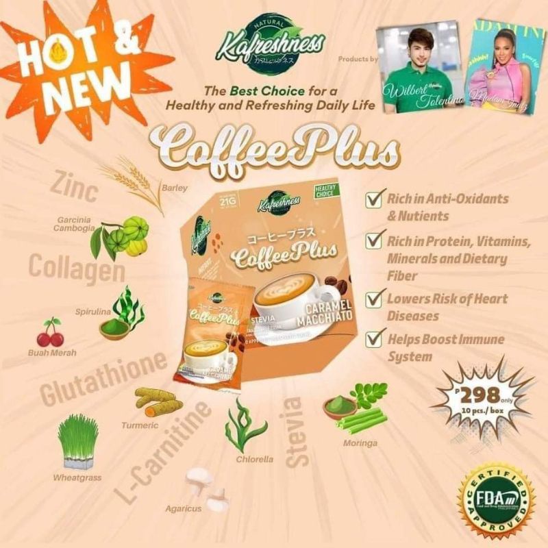 Natural Kafreshness coffee plus Shopee Philippines